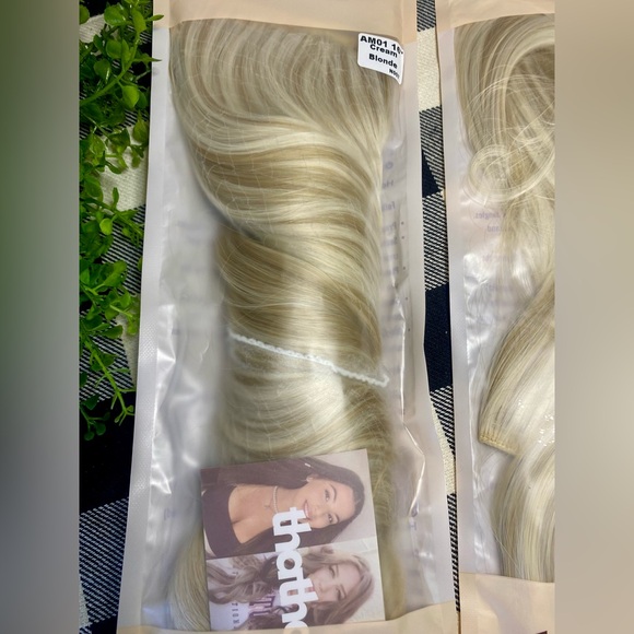 NEW Thathair Hair Extension Set Cream Blonde Set. AM01 16” - Picture 2 of 5